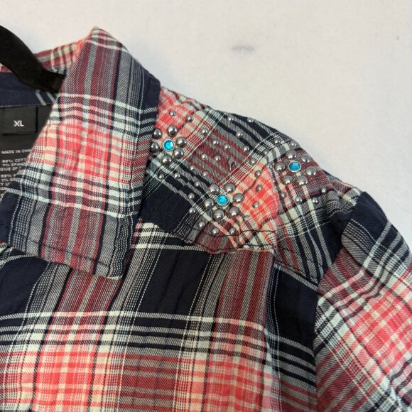 Harley Davidson plain flannel shirt - Picture 4 of 6